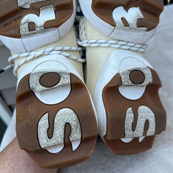 Sorel Cream Sneakers with Blue Highlights Size 8.5 - Picture 9 of 9